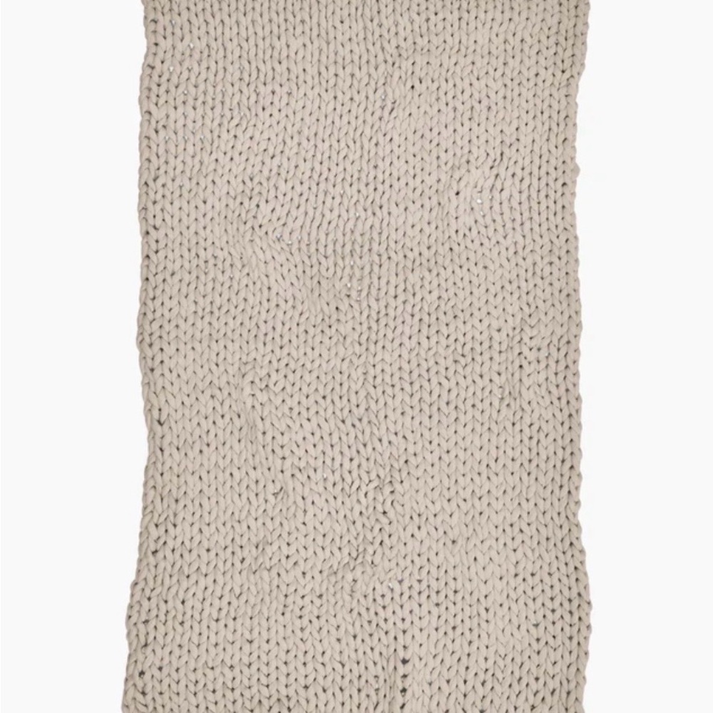 Chunky knit weighted blanket